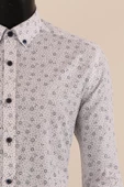 Uzun Kol Slim Fit Desenli Gömlek thumbnail 5