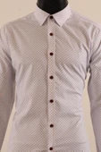 Uzun Kol Slim Fit Desenli Gömlek thumbnail 11