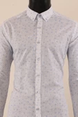 Uzun Kol Slim Fit Desenli Gömlek thumbnail 11