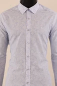 Uzun Kol Slim Fit Desenli Gömlek thumbnail 11