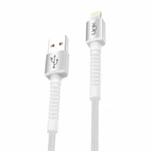 LinkTech K550 Lightning-USB Metal Başlı Data/Şarj Kablosu 3A 1mt thumbnail 2
