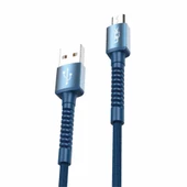LinkTech K551 Micro USB Metal Başlı Data/Şarj Kablosu 3A 1mt thumbnail 4