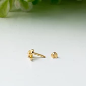 14 Ayar Altın Piercing Tragus Küpe thumbnail 3