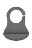 Babyjem Mini Silikon Önlük - Gri thumbnail 2