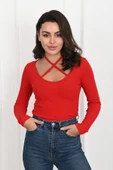 Kadın Boyun Askılı Bluz 1418-23 thumbnail 1