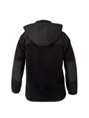 Softpolar Kapüşonlu Mont - Siyah - Slim Fit thumbnail 3