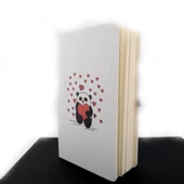 Termo Deri Mutlu Çift Desenli Lastikli Defter thumbnail 8