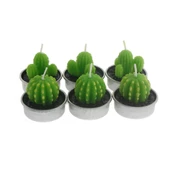 6 Adet Kaktüs Tealight Mum thumbnail 2