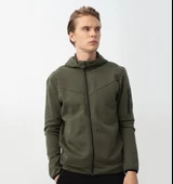 Nors Njord Kapüşonlu Sweatshirt Haki thumbnail 1
