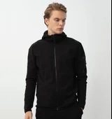 Nors Njord Kapüşonlu Sweatshirt Siyah thumbnail 1