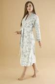Jakarlı Lakoste Bambu Cotton Bayan Sabahlık thumbnail 3