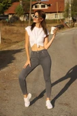 Bayan Gri Kot Pantolon 0213210036 thumbnail 1