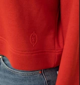 Nors Bolthor Kapüşonlu Crop Sweatshirt Kiremit thumbnail 4