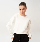 Nors Baldur Crop Sweatshirt Ekru thumbnail 2