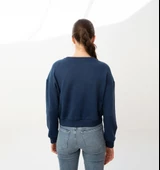 Nors Baldur Crop Sweatshirt Lacivert thumbnail 4