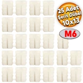 Şerit Dübel 10x13 Plastik M6 (25 ADET) thumbnail 1