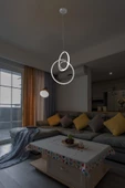 D-light Ring Ledli Avize Beyaz thumbnail 1