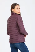Kinetix SN659 Basıc Padded Coat Mürdüm Günlük  Kadın Şişme Mont thumbnail 1