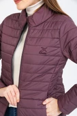 Kinetix SN659 Basıc Padded Coat Mürdüm Günlük  Kadın Şişme Mont thumbnail 4