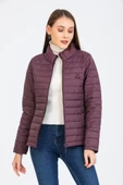 Kinetix SN659 Basıc Padded Coat Mürdüm Günlük  Kadın Şişme Mont thumbnail 2