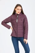 Kinetix SN659 Basıc Padded Coat Mürdüm Günlük  Kadın Şişme Mont thumbnail 3