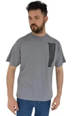 Erkek Baskılı Oversize Tişört 2380 BGL-ST02803 thumbnail 3