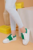 Alvaro Beyaz Yeşil Renkli  Sneaker thumbnail 7