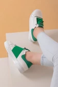 Alvaro Beyaz Yeşil Renkli  Sneaker thumbnail 2
