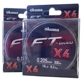 Okuma Ft-*4 Braided Line 300 mt Grey Örgü İp thumbnail 3