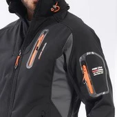 FreeCamp Eagle Softshell Ceket-SİYAH-TURUNCU thumbnail 2