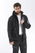 FreeCamp Eagle Softshell Ceket-SİYAH-MAVİ thumbnail 3