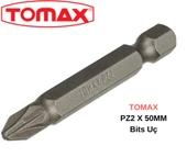 Tomax Pz2x50 Mm Yıldız Bits Tornavida Ucu thumbnail 2