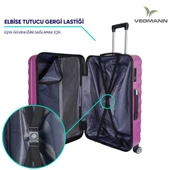 Vegmann Delphin Violet Büyük Boy Valiz thumbnail 4