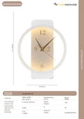 SAATLİ YUVARLAK MASA LAMBASI LD-1150-ML-YB thumbnail 3