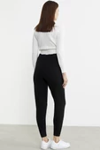 Jogger Triko Pantolon - Siyah thumbnail 6