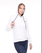 Backpacker Kadın Sweatshirt Kapüşonlu Fermuarlı Ekru thumbnail 5
