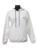 Backpacker Kadın Sweatshirt Kapüşonlu Fermuarlı Ekru thumbnail 9