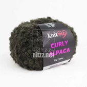 Knit Me Curly Alpaca KC06 Haki thumbnail 1