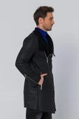 Erkek Regular Fit İçi Yünlü Fermuar Detaylı Deri İşçilikli Klasik Napa Deri Mont thumbnail 6