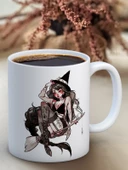 Baskılı Kupa Bardak Seramik Mug -  Witch thumbnail 1