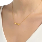 925 Ayar Gümüş Çubuk Kolye thumbnail 1