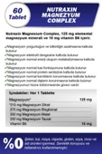 Nutraxin Magnesium Complex Vitamin B6 60 Tablet thumbnail 4