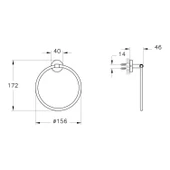 A44101-Vitra Base 200 Krom Halka Havluluk thumbnail 2