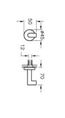 A44787-Vitra Minimax Askı - Tekli - Krom thumbnail 2
