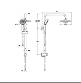 A45597-Artema System Rain LS25 Duş Kolonu - Krom thumbnail 2