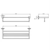 A44340-Vitra Arkitekta Havlu Rafı - Krom thumbnail 3