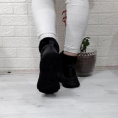 M.P 1408 Siyah Kaymaz Taban 18cm Kısa Bayan Bot thumbnail 5