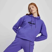 Ellesse Kadın Sweatshirt Kapüşonlu Mor thumbnail 4