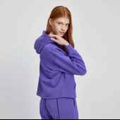 Ellesse Kadın Sweatshirt Kapüşonlu Mor thumbnail 3