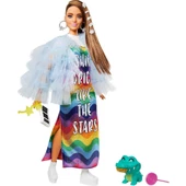 Barbie Extra Renkli Elbiseli Bebek thumbnail 2